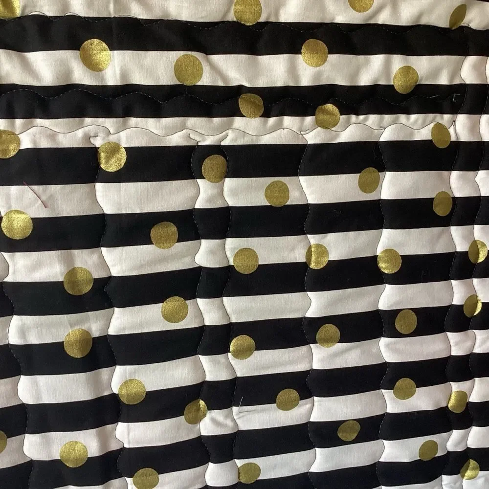 NWT. Hand Crafted To The Moon RocketshipColorful Patchwork Quilt w/ Teddy Quilt - Picture 12 of 14